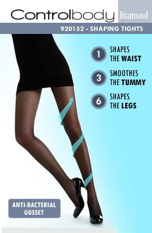 Control Body 920152 Shaping Tights Nero - LittleTay Control Body