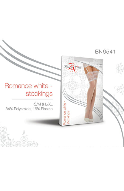 Beauty Night BN6543 Romance Stockings Cherry - LittleTay Beauty Night