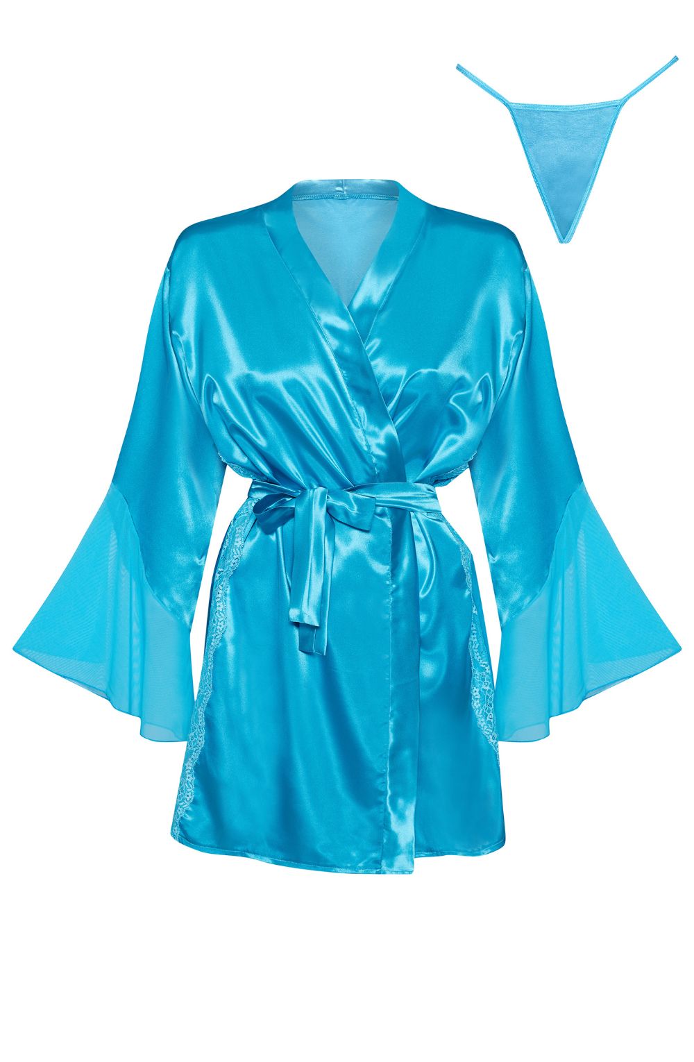 Beauty Night BN6659 Marlene Peignoir Turquoise - LittleTay Beauty Night