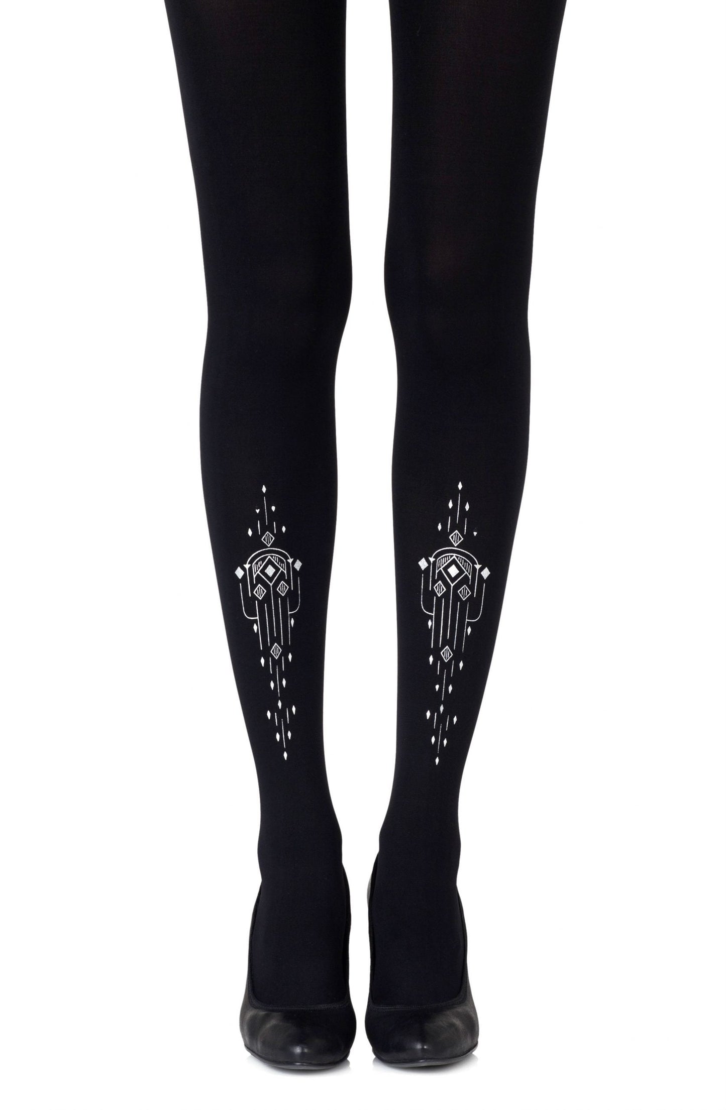 Zohara "Great Gatsby" Black Tights