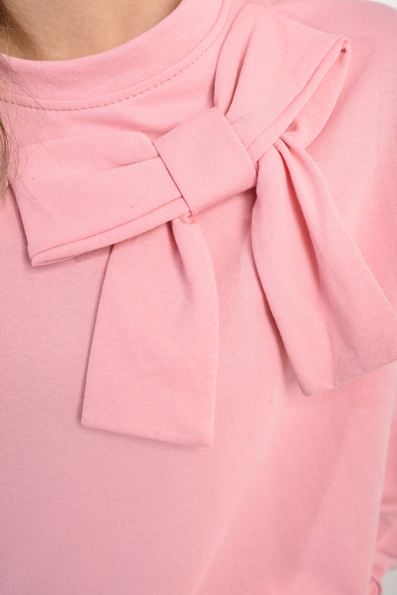 Long Sleeve Bow Detail Jumper Jumpers & Cardigans - LittleTay Moda