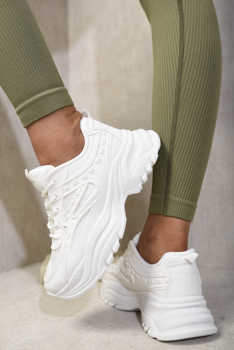 Wedge Lace-Up Chunky Trainers