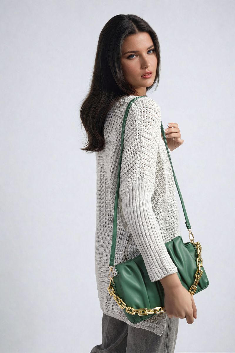 Long Back Knitted Long Sleeve Jumper