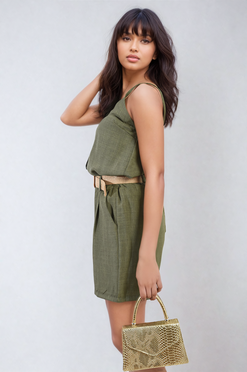 Belted High Waist Shorts Shorts - LittleTay Moda