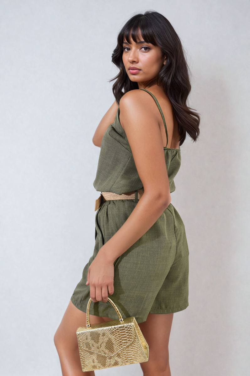 Belted High Waist Shorts Shorts - LittleTay Moda