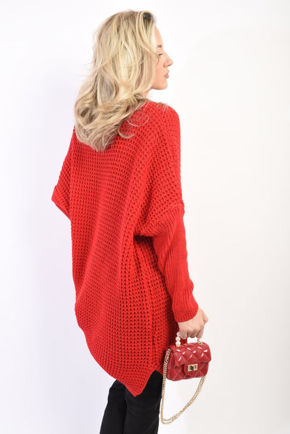 Oversized Chunky Knitted Jumper - LittleTay Moda Dropship Jumpers & Cardigans