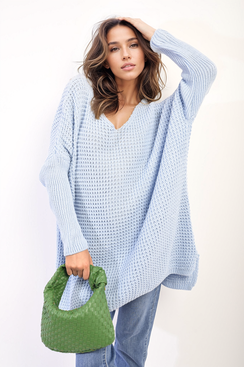 Oversized Chunky Knitted Jumper - LittleTay Moda Dropship Jumpers & Cardigans