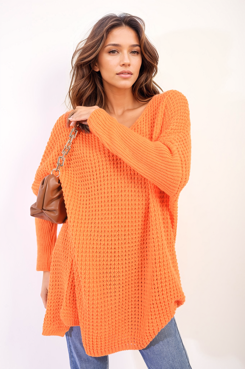 Oversized Chunky Knitted Jumper - LittleTay Moda Dropship Jumpers & Cardigans